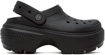 Crocs 黑色 Stomp 凉鞋