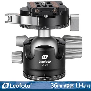 徠圖Leofoto LH-36LR/LH-36PCL 低重心雙開口雙全景夾座專業球形云臺