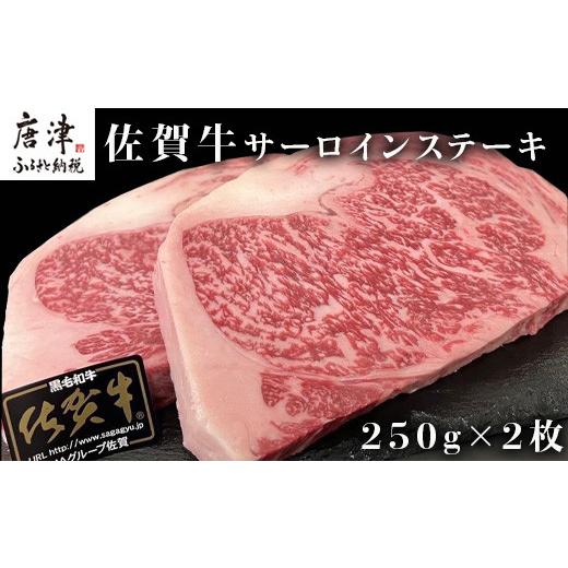 ふるさと納税 佐賀県 唐津市 佐賀牛サーロインステーキ 250g×2枚(合計500g) 牛肉 ステーキ BBQ アウトドア 「2023年 令和5年」