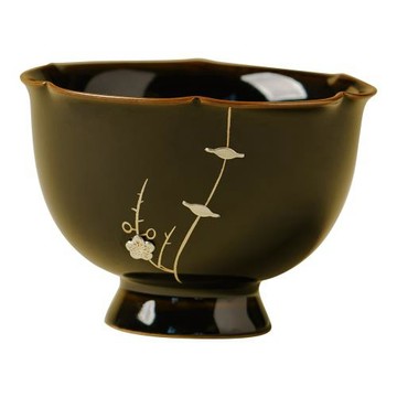 工廠黑金釉鋦釘主人杯高檔專用小茶杯梅花功夫茶具陶瓷單杯品