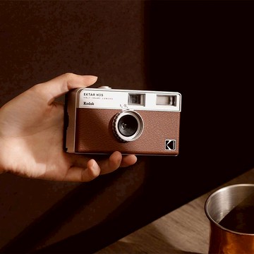 【Kodak 柯達】 復古底片相機 Kodak Ektar H35（焦糖棕）半格機