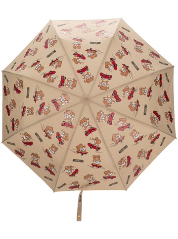 Moschino - Teddy Bear compact umbrella - unisex - Polyester - One Size - Neutrals