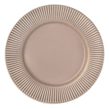 日本 美濃燒 grace 刻紋 圓盤 陶瓷盤 適用於微波爐、洗碗機、烘碗機  S(16.2 x 16.2 x 1.8cm)  藕粉色  1個