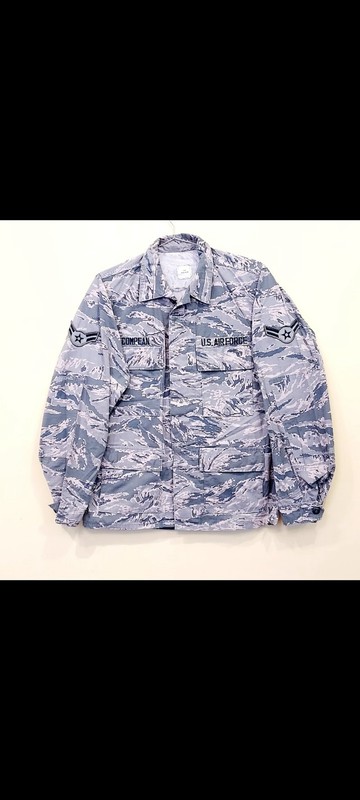 美國空軍公發空戰服ABU 虎斑迷彩 軍用襯衫夾克 D款