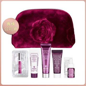 Sisley黑玫瑰彈潤經典絲絨化妝包超值6件組 專櫃公司貨(1包+5小樣)   (效期202710)