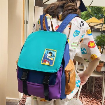 書包女初中生高中生撞色高顏值小學生背包日系校園風ins潮雙肩包