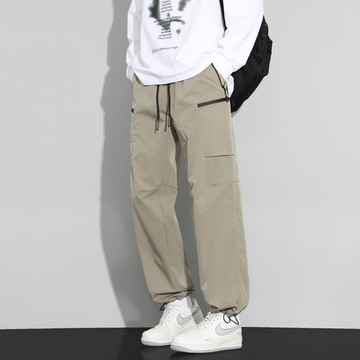 【HOT 本舖】男装2025新款休閒褲男女同款春夏潮牌情侶戶外運動三防衝鋒褲長褲