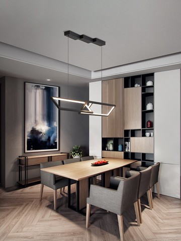 極簡餐廳吊燈現代簡約設計師創意一字長條燈北歐吧臺飯廳餐廳燈