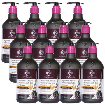 《台塑生醫》Dr’s Formula逆齡喚黑洗髮精(強韌豐盈款)580g*12入