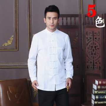 高檔精梳純棉打底衫品質功夫唐裝