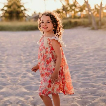 【度假風金絲亞麻】女童連衣裙 童裝連衣裙 公主裙 夏季裙子 無袖背心裙 金絲亞麻面料 透氣親膚 長款設計 海邊度假 生日派對穿搭