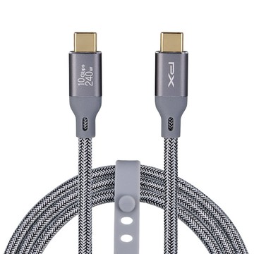 PX ACC3X-2G USB3.2 C to C 2M充電傳輸線 灰色