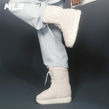 MLB 保暖厚底穆勒鞋 高筒 靴子 休閒鞋 紐約洋基隊 (3AWBCX256-50BGL)【官方旗艦店】