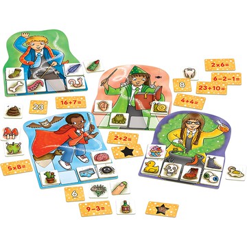 ORCHARD TOYS 桌遊 5-7歲兒童算術學習 增強數學技巧  數學魔法  1盒