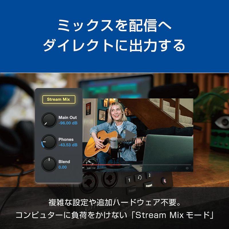 PreSonus Revelator io24 オーディオ MIDIインターフェース エフェクト ミキサー ループバックを統合 Studio