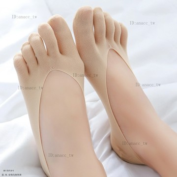 夏季防掉跟五指襪淺口隱形硅膠防滑襪底韓版絲襪防勾絲薄款船襪女