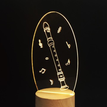 WD 原木夜燈 - 中音木笛     國樂 / 音樂 / 夜燈 / MUSIC