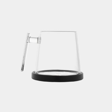 Pure Over 玻璃馬克杯 400ml (含陶瓷杯墊）