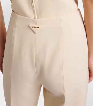Prada High-rise sablé slim pants