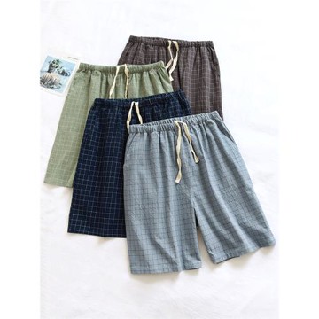 夏季短褲純棉睡褲女夏季男士沙灘情侶男女五分褲大碼家居褲可外穿