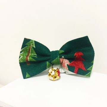 森林探險款 蝴蝶結寵物裝飾項圈 貓咪 小型犬 迷你犬