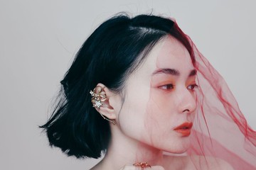 COR-DATE / 星星與葉耳骨夾 / 右耳