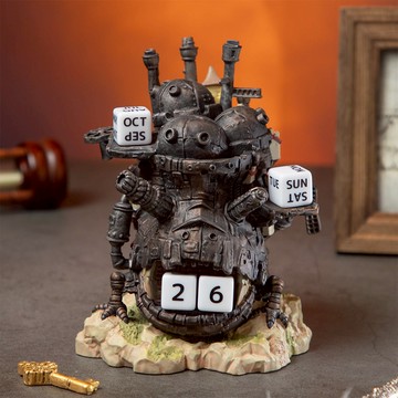 真愛日本 宮崎駿 吉卜力 霍爾 移動城堡 造型萬年日曆架 萬年曆 日曆架 造型擺飾 收藏 禮物