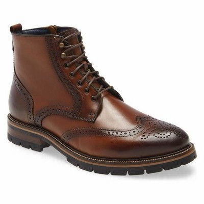 ジョンストンアンドマーフィー メンズ ブーツ・レインブーツ シューズ XC Flex Cody Wingtip Boot