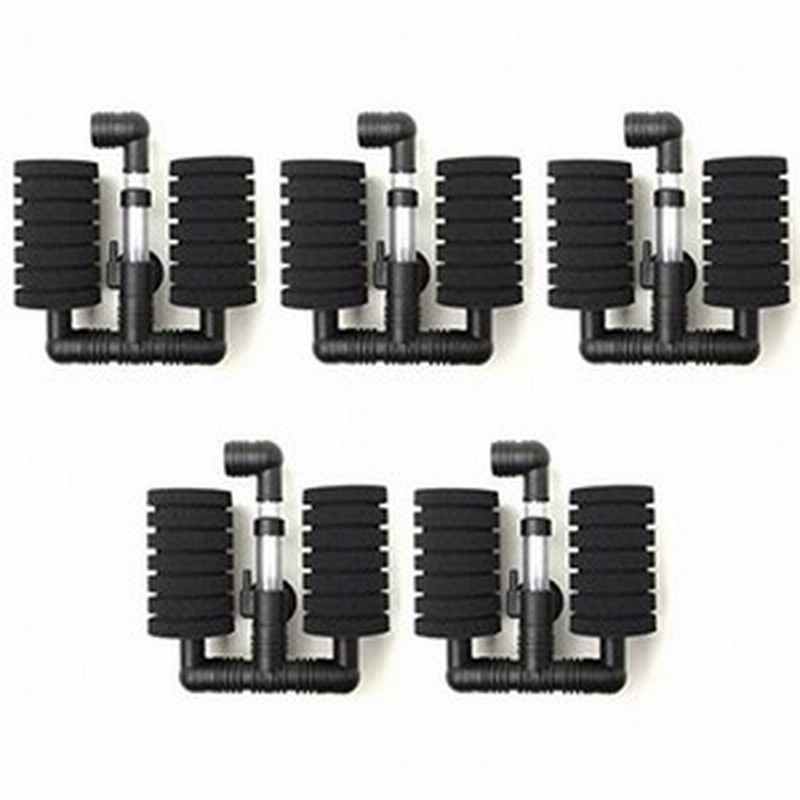 K Cocochi ダブル スポンジ フィルター Xy 21 水槽 ろ過 装置 エアポンプ 熱帯魚 金魚 メダカ 5個セット 通販 Lineポイント最大1 0 Get Lineショッピング