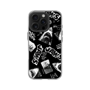 iPhone 16 Pro Clear 透明 - Jaws - 大白鯊 - 黑白圖案