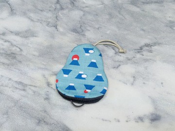 富士藍 梨型鑰匙包【K251124】