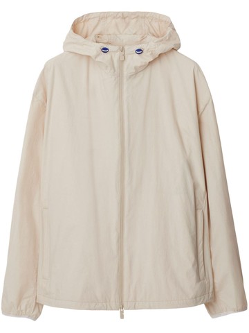 Burberry - Equestrian Knight-motif hooded jacket - men - Polyamide/Polyamide - M - Neutrals