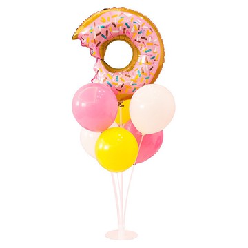 🌸可娜的夢想角落🌸[現貨]【桌上立柱 氣球桌飄 含底座】🌟🌟生日氣球佈置 派對氣球 寶寶周歲慶祝 鋁箔氣球