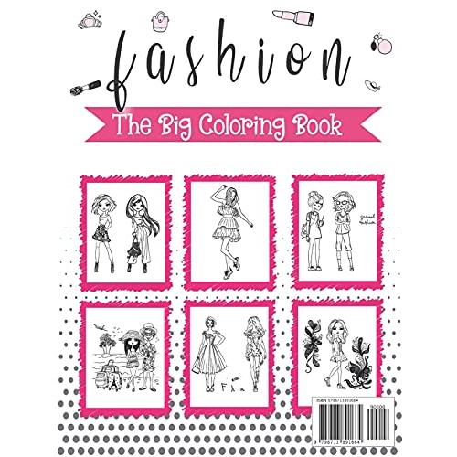 Fashion Coloring Book For Girls Ages 8-12: Fun and Stylish Fashion and Beau