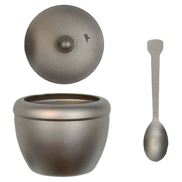 Keith Titanium 鎧斯 Ti8531純鈦調味罐 醬料瓶 Set 附鈦湯匙 220ml  1個