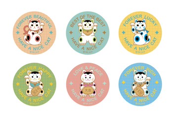 好運貓貓 / 祝福徽章 / 許願 / 招財貓