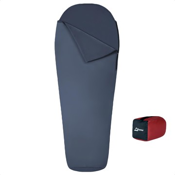 Litume 意都美 天鵝絨拉鍊半開款睡袋內套 E628  增加暖度+8°C  尺寸215x80x50cm  台灣製  1個