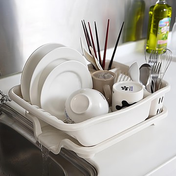 妙用滴水碗盤架  1個  白色