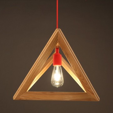 【威森家居】美式鄉村 實木立體三角吊燈 現貨原木工業風現代簡約復古吸頂燈吊燈壁燈大廳客廳臥室陽台燈具LED設計師 L160406