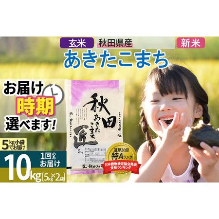 ふるさと納税 ＜新米＞ 秋田県産 あきたこまち 10kg (5kg×2袋) 令和5年産 時期選べる 10キロ お米 発送時期が選べる 秋田県仙北市