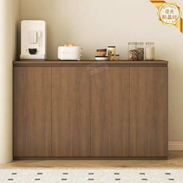 【奶油風一體】餐邊櫃 置物櫃 茶水櫃 碗櫃 櫥櫃 客廳櫃 收納櫃 簡約設計 多層儲物 靠牆家用 適用客廳陽臺廚房