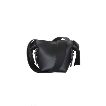 ACNE STUDIOS Musubi Micro扭結斜揹迷你包黑色