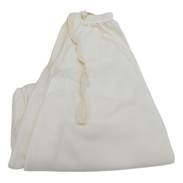 高腰抽繩垂墜羊絨拖地褲 常規款/冬季刷毛款  腰寬34cm 臀寬52cm 大腿寬29cm 褲腳寬23cm 全長99cm  奶白