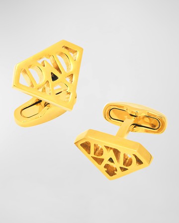 Men's Gold-Tone Super Dad Cufflinks