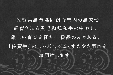 佐賀牛しゃぶしゃぶ・すき焼き用 380g 和牛 肉 ギフト 贈り物