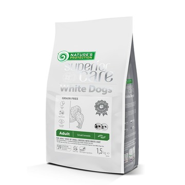 NATURE'S PROTECTION 《小型成犬亮白無穀昆蟲配方》1.5kg 犬糧