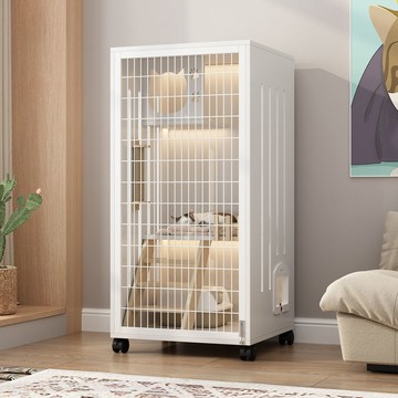 快速出貨 可開發票 貓別墅實木貓籠子超大自由空間貓屋家用室內豪華貓窩貓柜全景貓舍