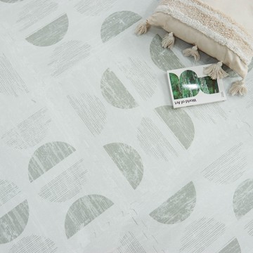 PLAYZU - 春之嫩芽-現代風系列巧拼-橄欖綠色 (單片58*58cm)-六片入