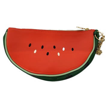 MARUSHIN 丸真 蔬果系列 yup 創意收納包 100%聚酯纖維合成皮革  10 x 19 x 6cm  西瓜