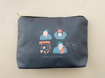 【On my way】收納化妝包–灰墨綠